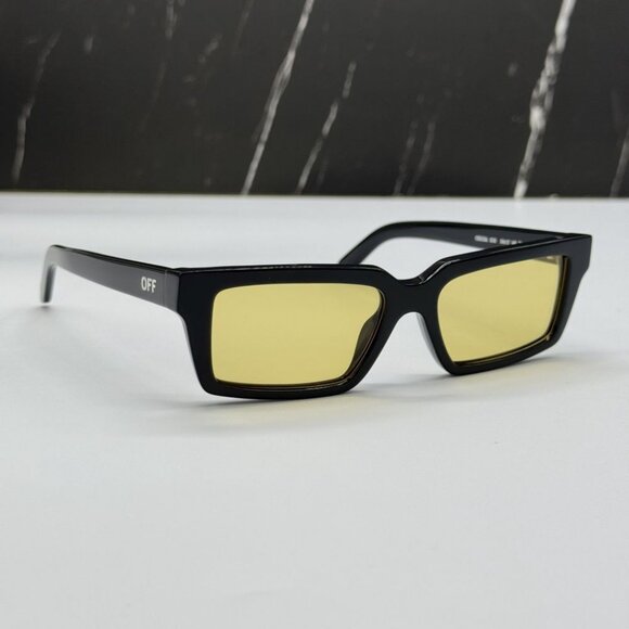 NEW OFF-WHITE OERI13A WARREN 1018 SUNGLASSES UNISEX SQUARE HAVANA EYEWEAR - Picture 3 of 9